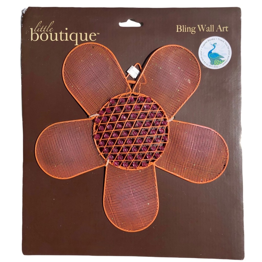 Orange and Purple Bling Wall Art